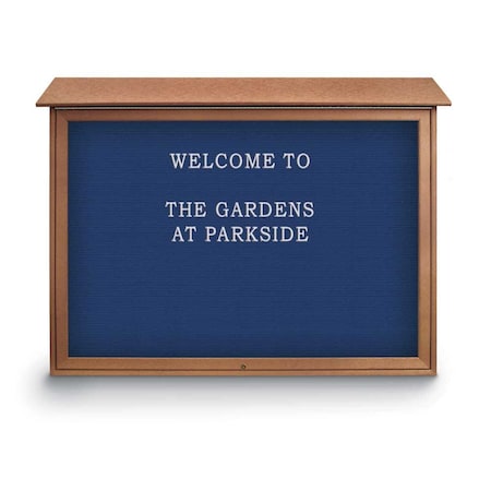 United Visual Products Indoor Enclosed Combo Board, 42"x32", White Frame/Burgundy & Blue Spruce UVCB4232W-BURGUN-BLSPRU